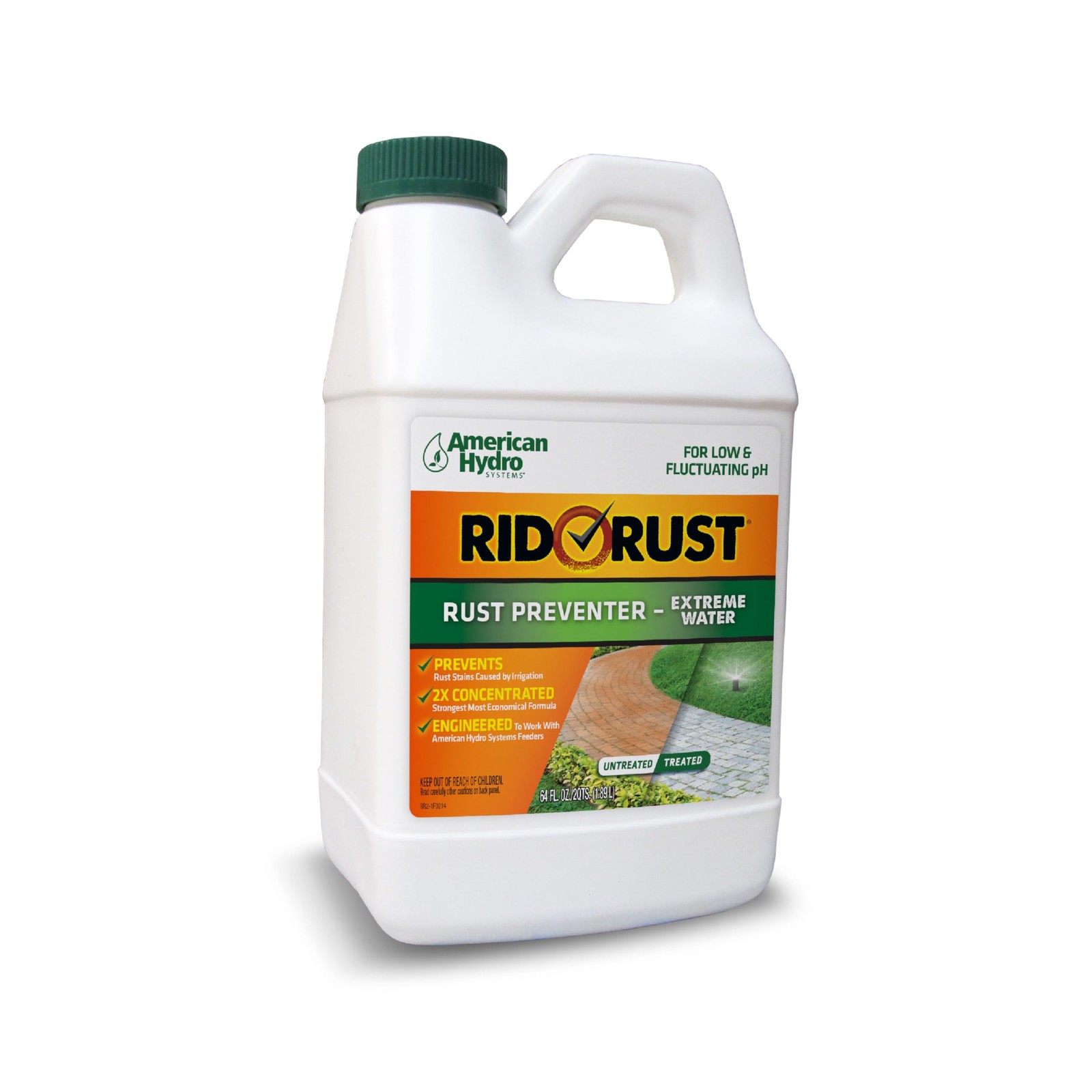 Outdoor Rust Preventer, 64 oz – Stop Irrigation Stains, Extreme Water Formula