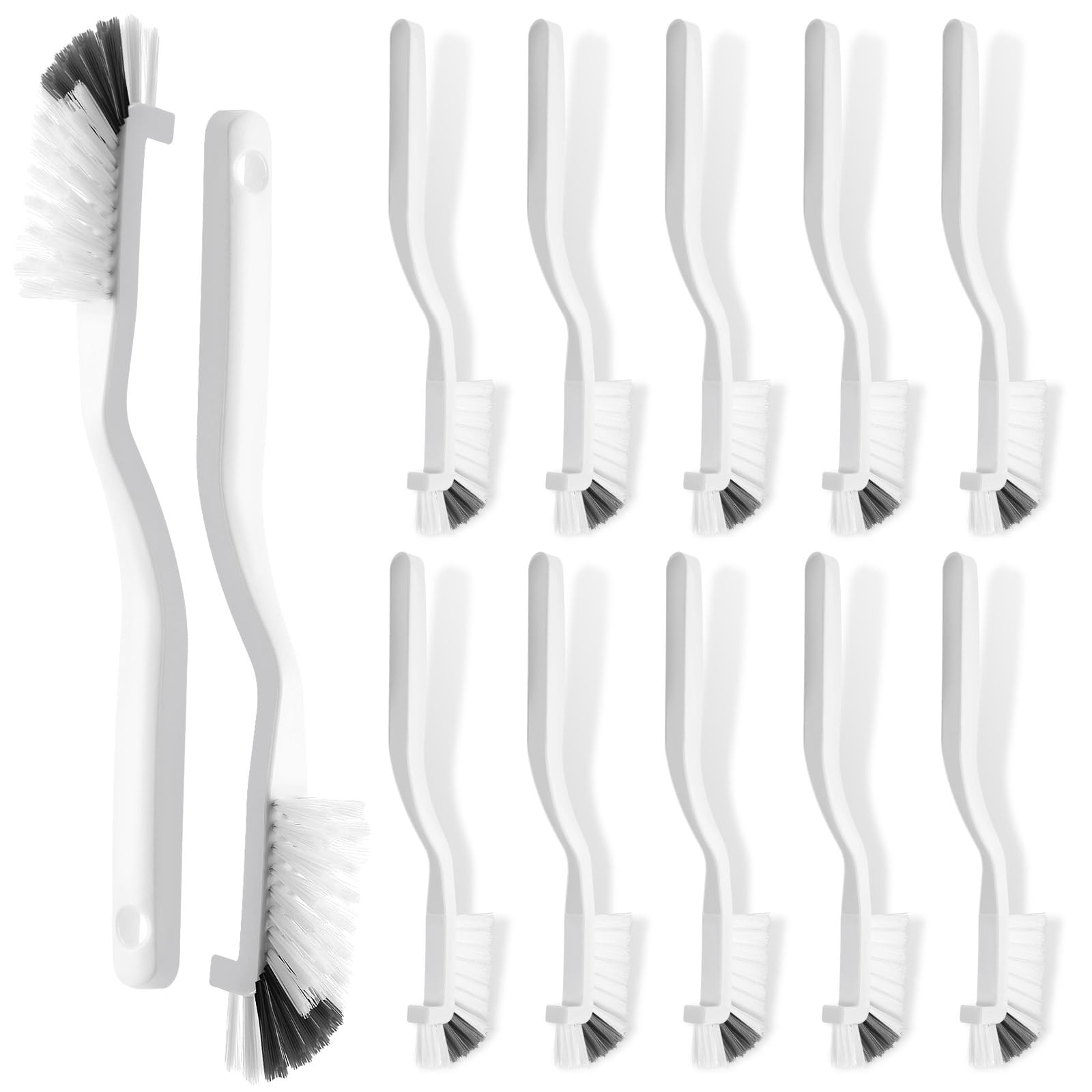 12 Pcs Kitchen Scrub Brush Bulk Sink Bathroom Edge Corner Cleaning Brush Righ…