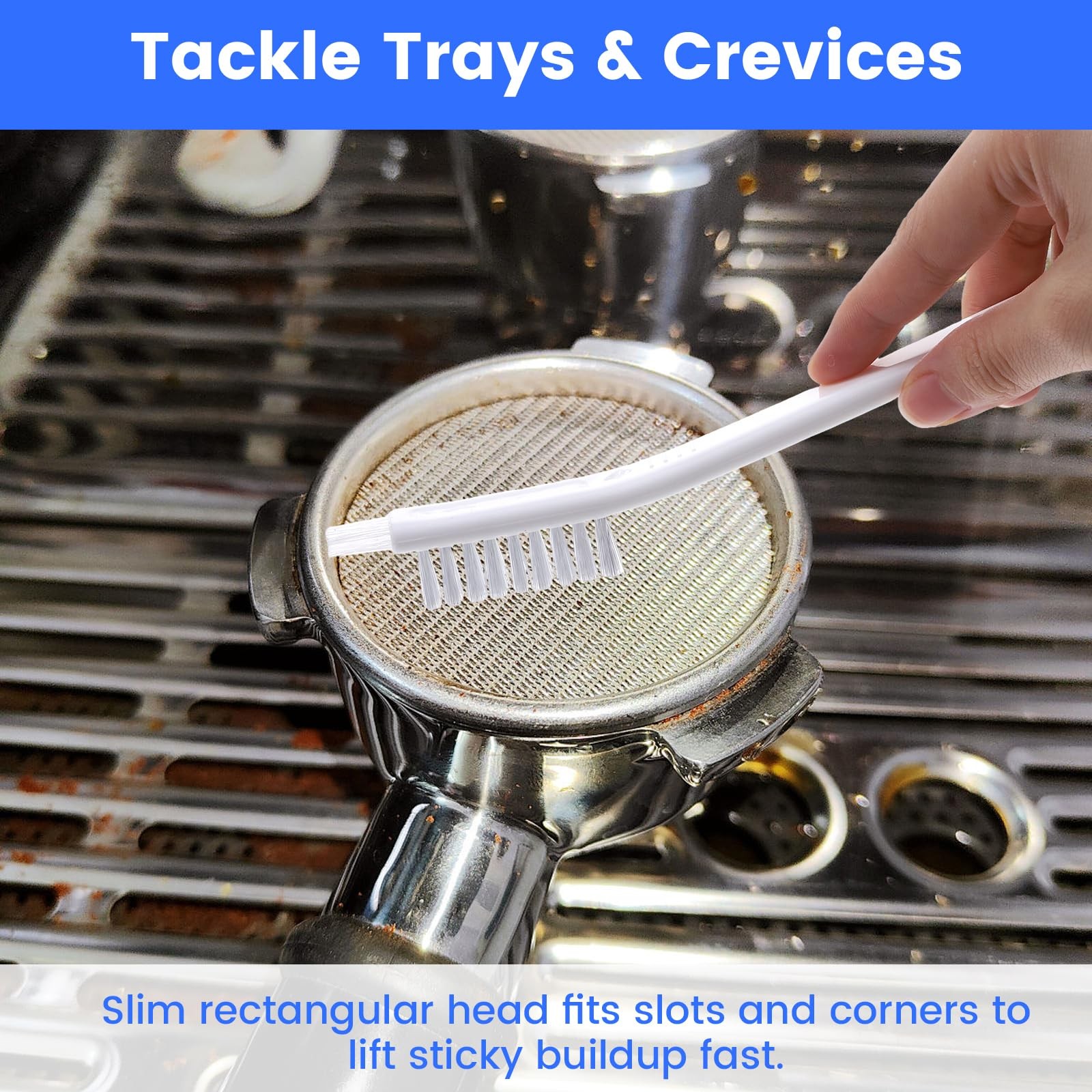 4 PCS Juicer Cleaning Brush, Small Nylon Bristle Brush, Toaster/Waffle Maker/…