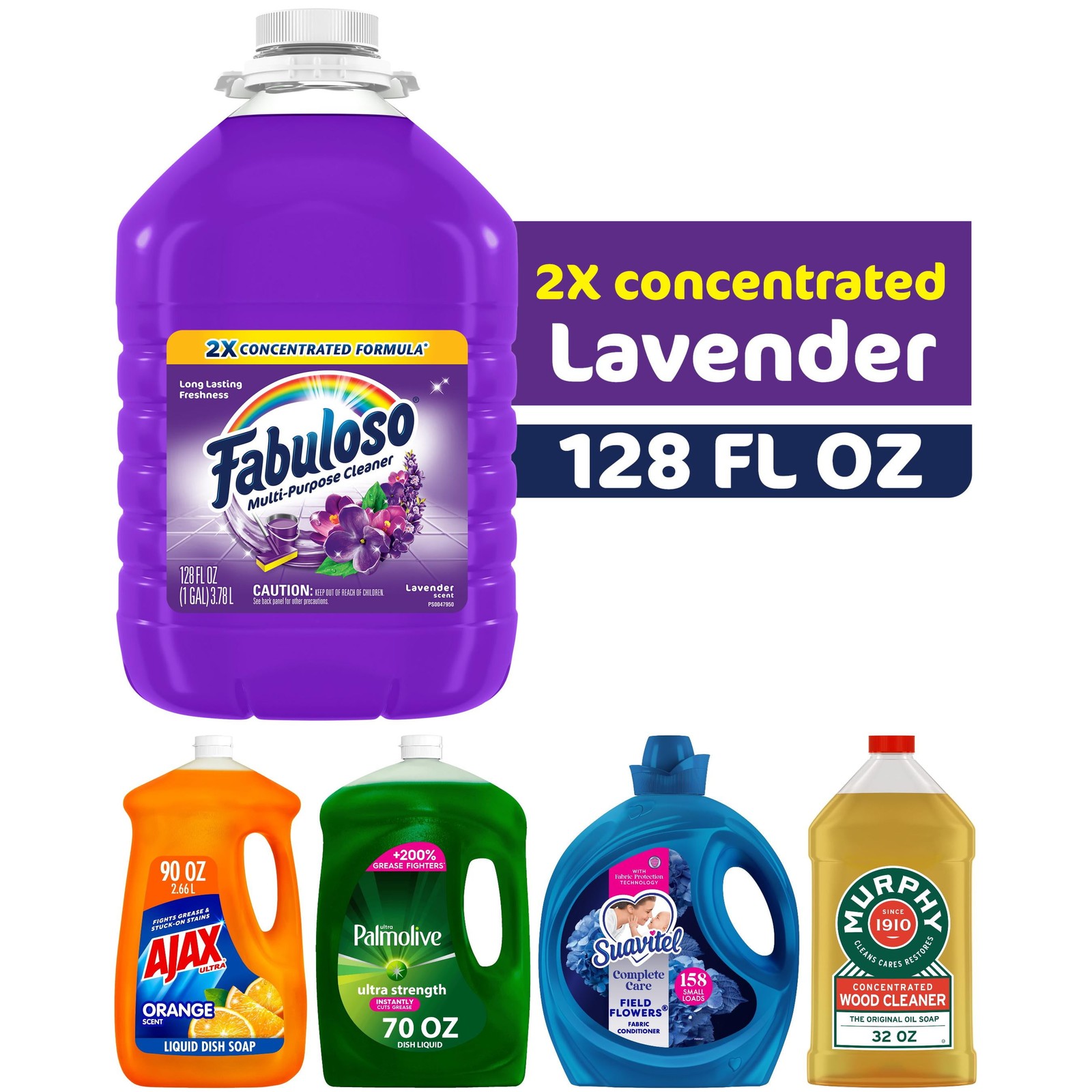 Home Essentials Value Bundle & Palmolive Dish Soap Fabuloso All Purpose Cleaner