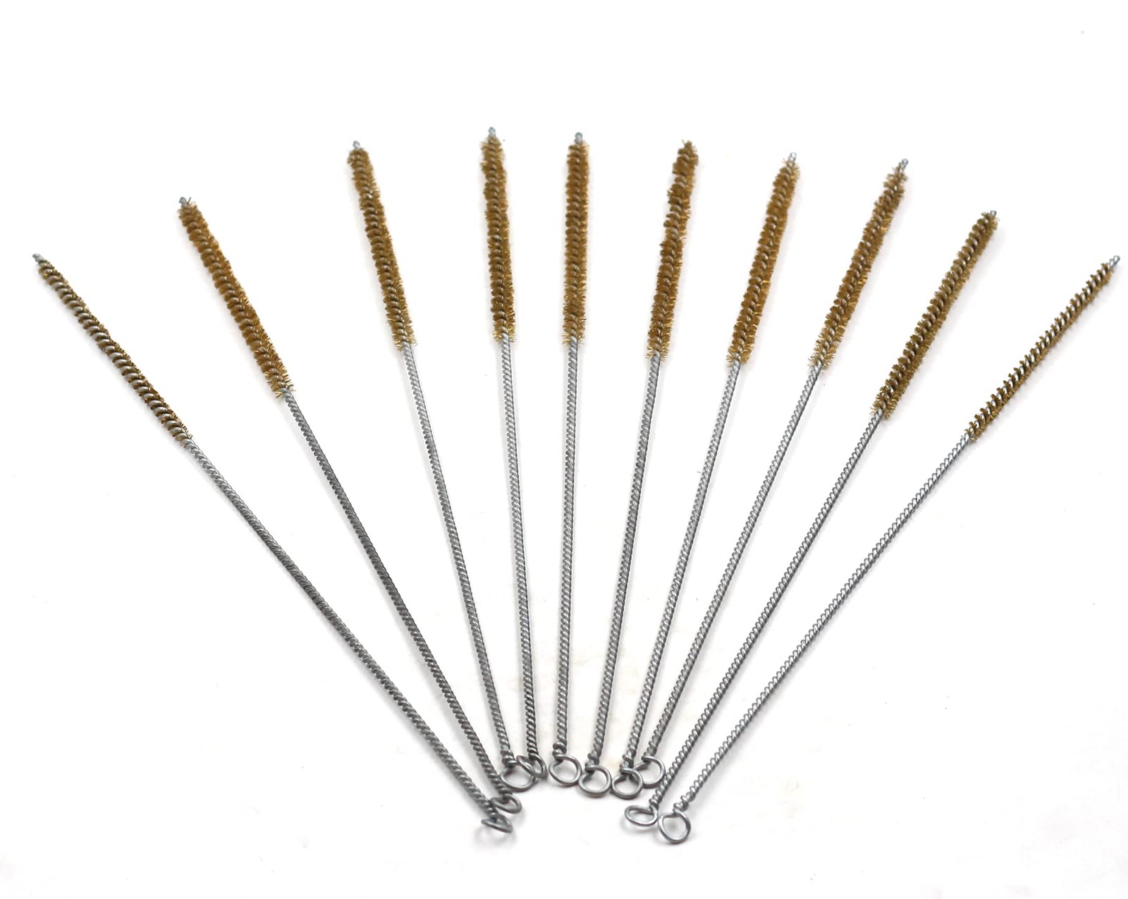 10 Pcs 6mm Diameter Brass Wire Tube Brush Cleaning Tool 30cm Length