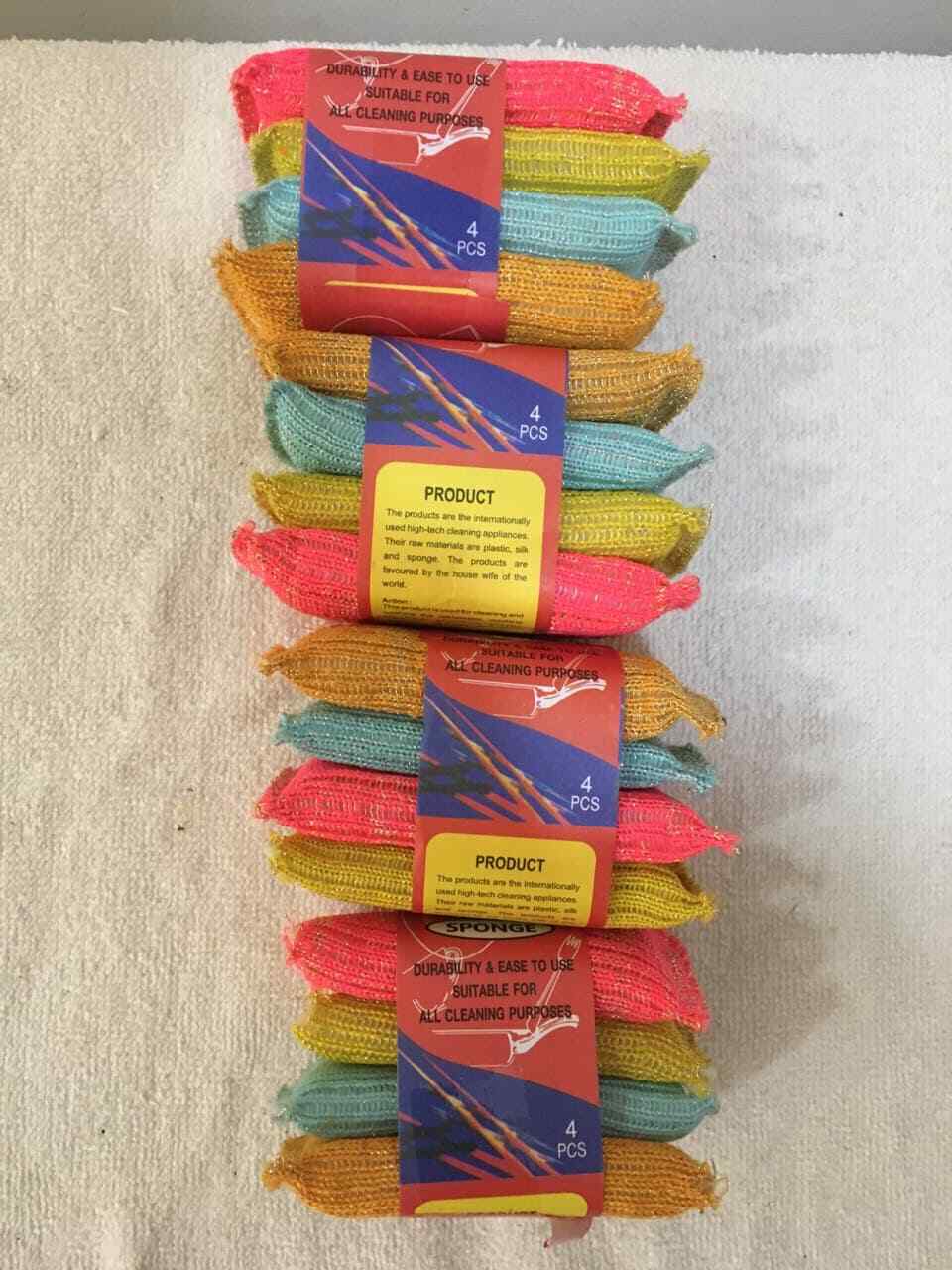 8Pcs Kitchen Clean Tools New Dishes Washing Glasses Pot Sponge Scrubber Brush
