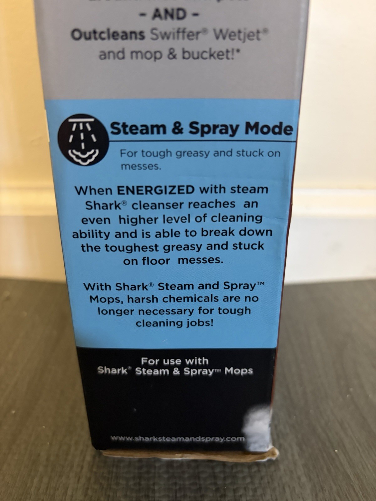 NEW Shark Steam Energized Wood Floor Cleanser Non Toxic No Streak Cleaner 20 oz