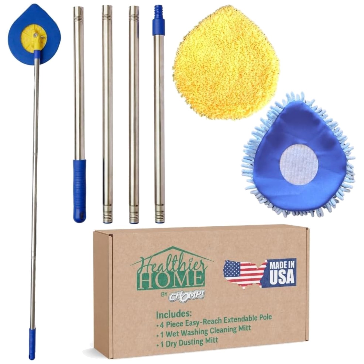 5 Minute CleanWalls Wall Washer – Telescoping Duster