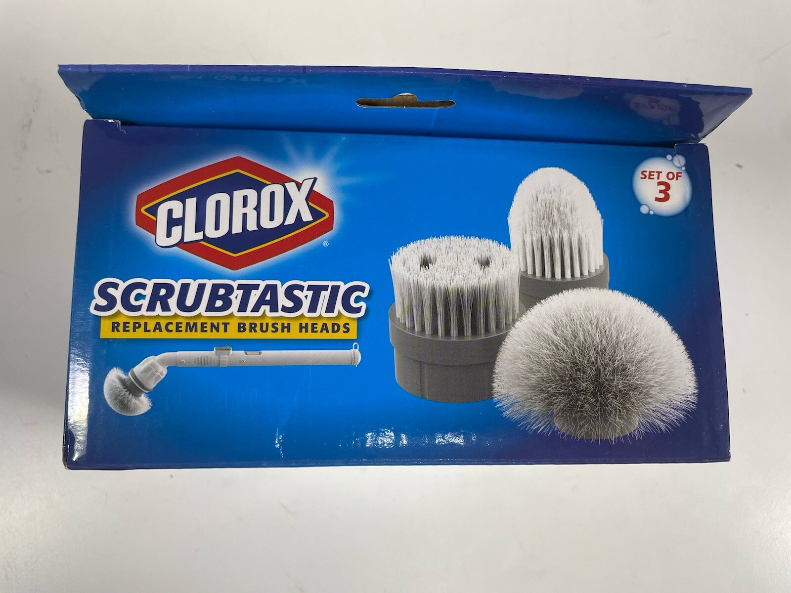 CLOROX Scrubtastic Replacement Brush Heads Set of 3 New