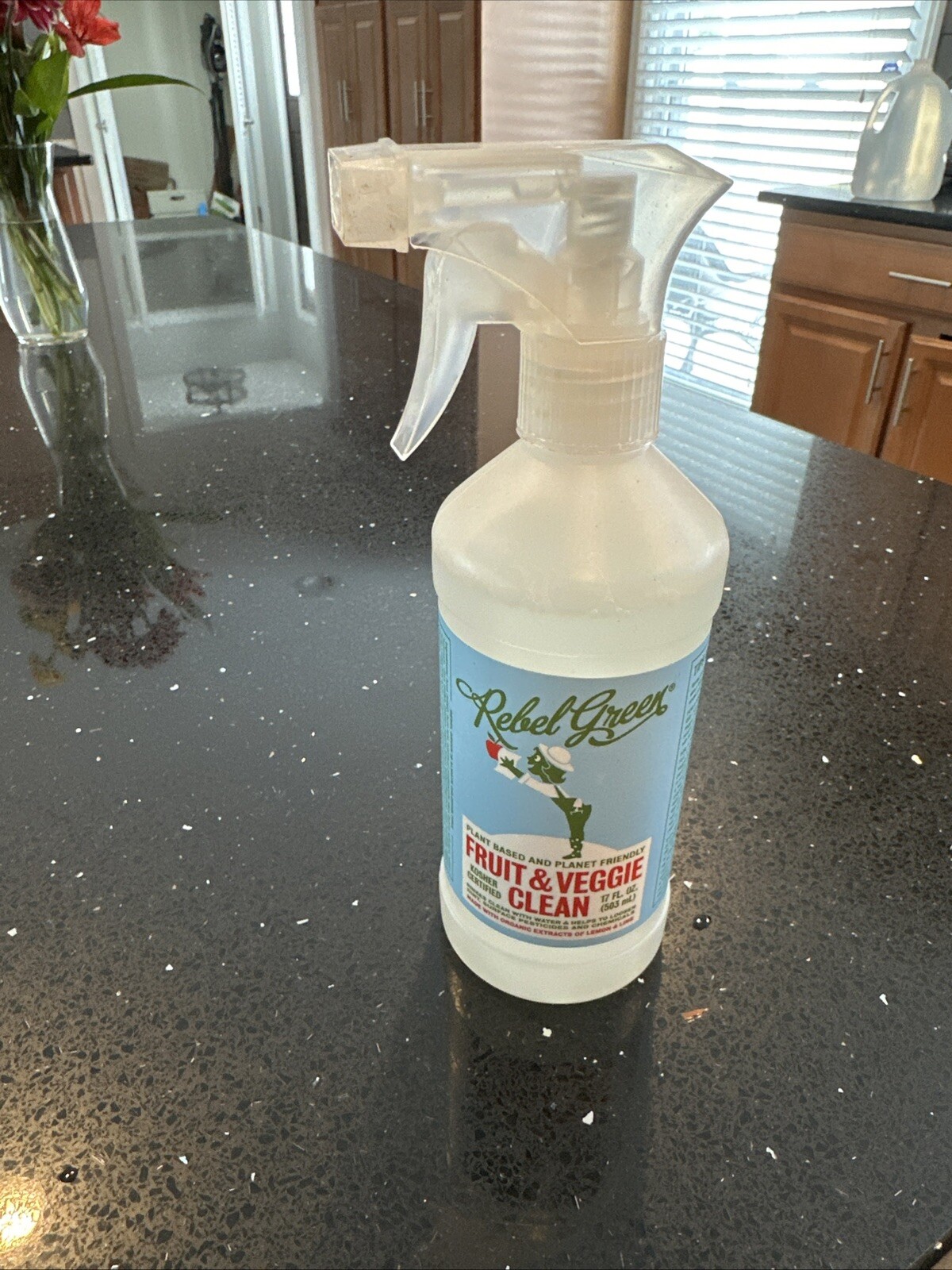 Rebel Green Cleaning Solution – Fruit and Veggie – Case of 12 – 17 fl oz