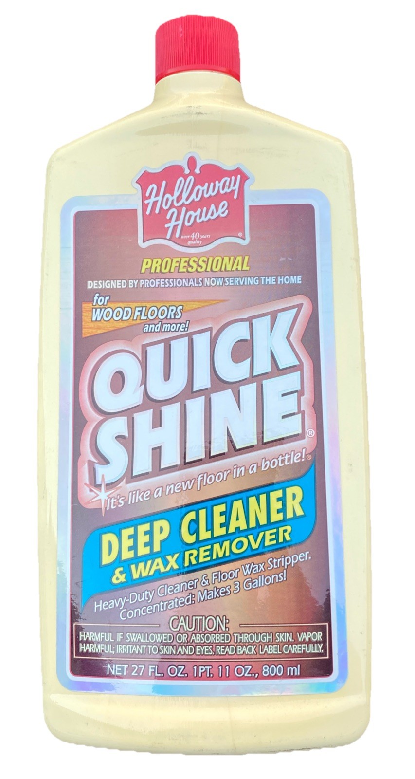 Quick Shine Multi Surface Deep Floor Cleaner and Wax Remover 27 fl oz New