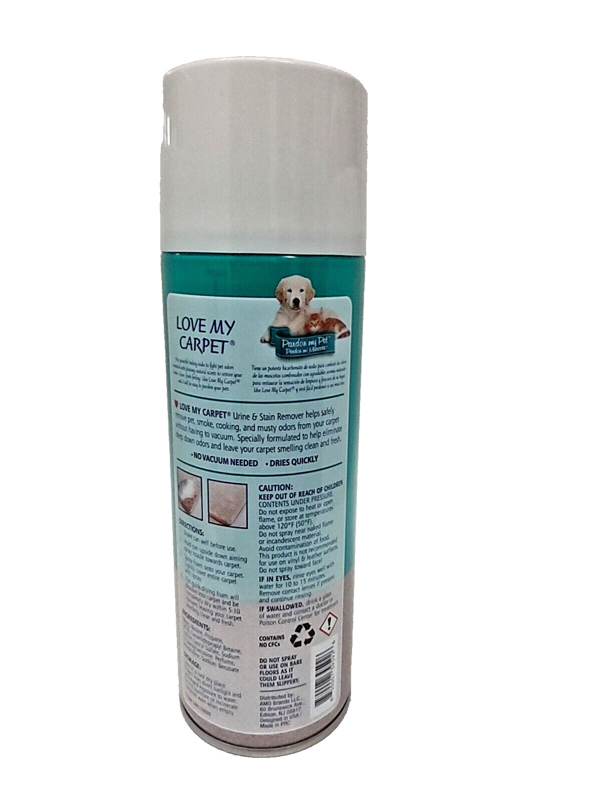 3x Love My Carpet Urine & Stain Remover Odor Eliminates PardonMyPet 12 oz Each