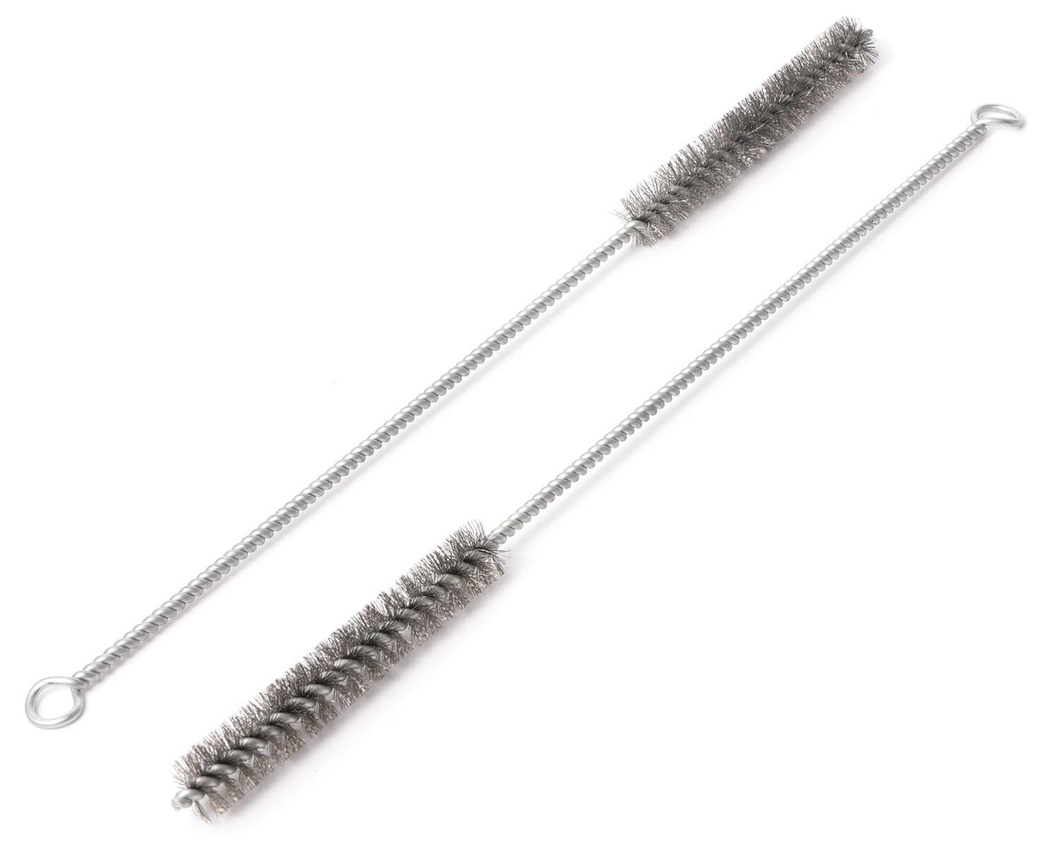 12 Inch Pipe Cleaning Brush Set with Stainless Steel Bristles, Steel Wire Tub…