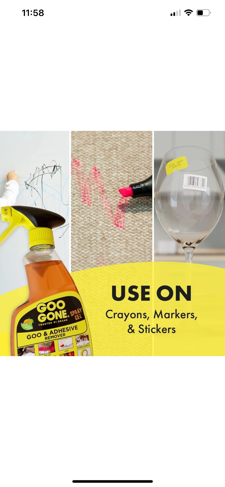 Goo Gone Original Spray Gel – 12 fl. oz