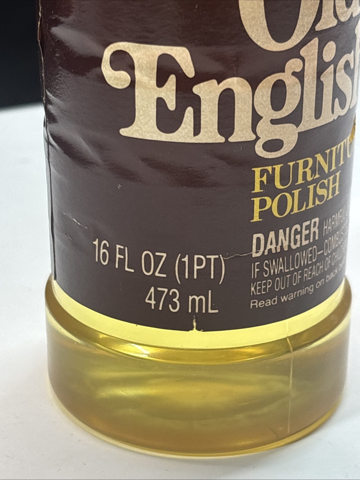 Vintage 80s Old English Lemon Oil Genuine Furniture Polish 16 fl oz New