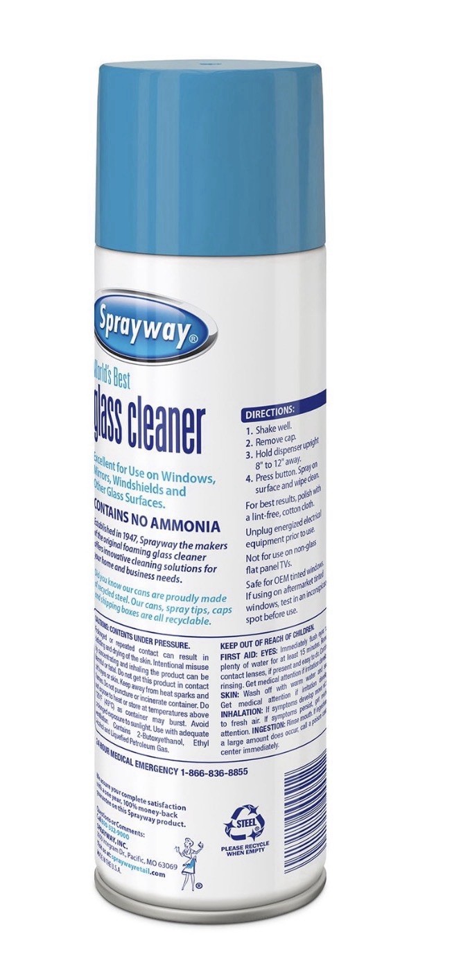 Sprayway SW050-12 Glass Cleaner, 19oz – 12 Pack