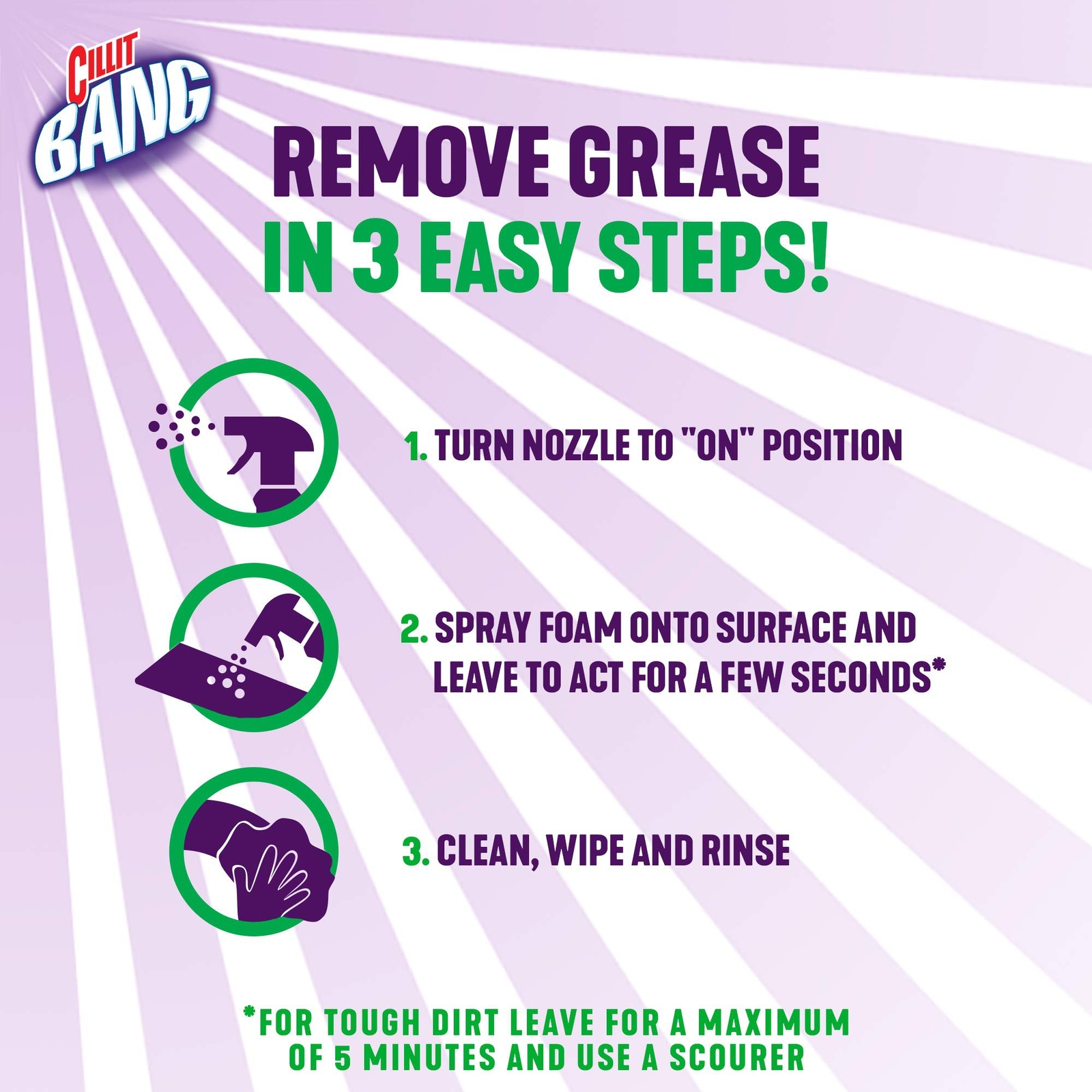 Cillit Bang Power Spray Grease and Sparkle 750 ml (Pack of 3)