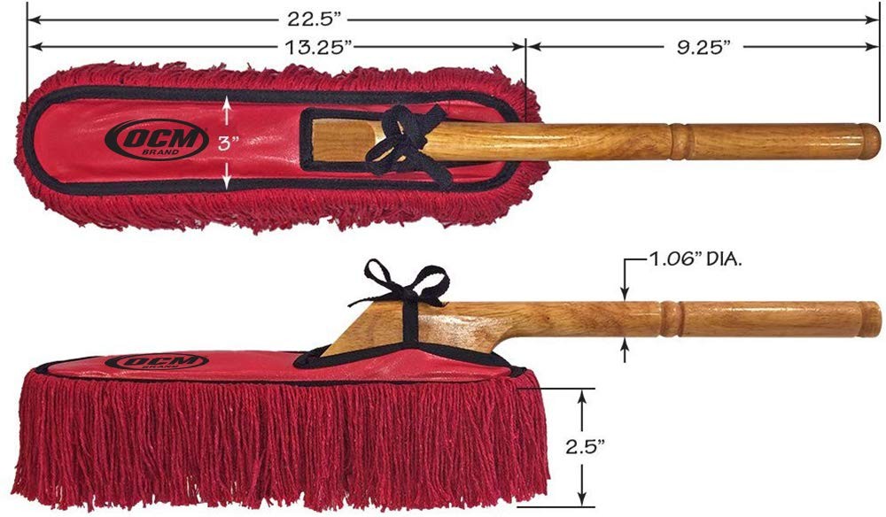 Classic Car Duster With Solid Wood Handle Includes Storage Case Popular Detailer