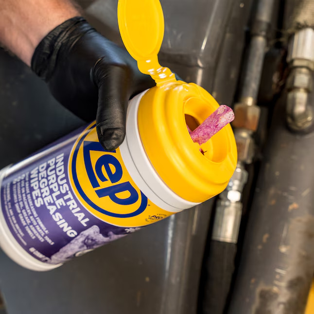 Zep Industrial Purple Wipes 65 -Count Degreaser