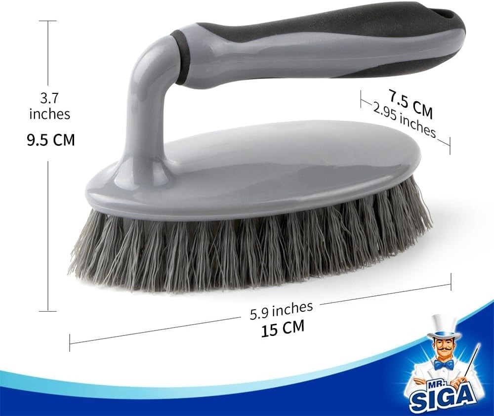 Durable Heavy Duty Cleaning Brush 2-Pack for Bathroom, Kitchen, and Floors