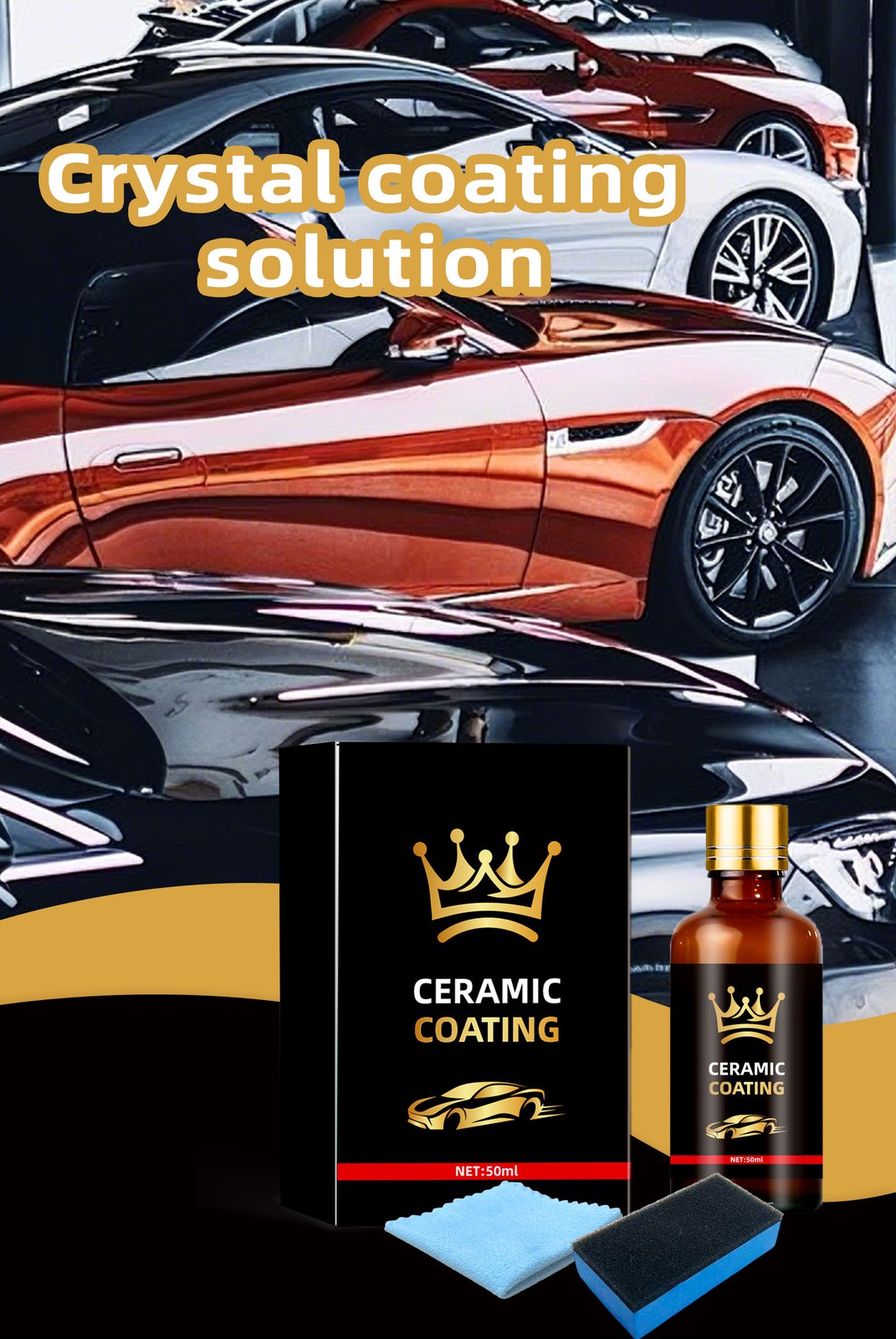 Auto Ceramic Coating,Hydrophobic Coating Agent, Long Lasting Detailing Supplies