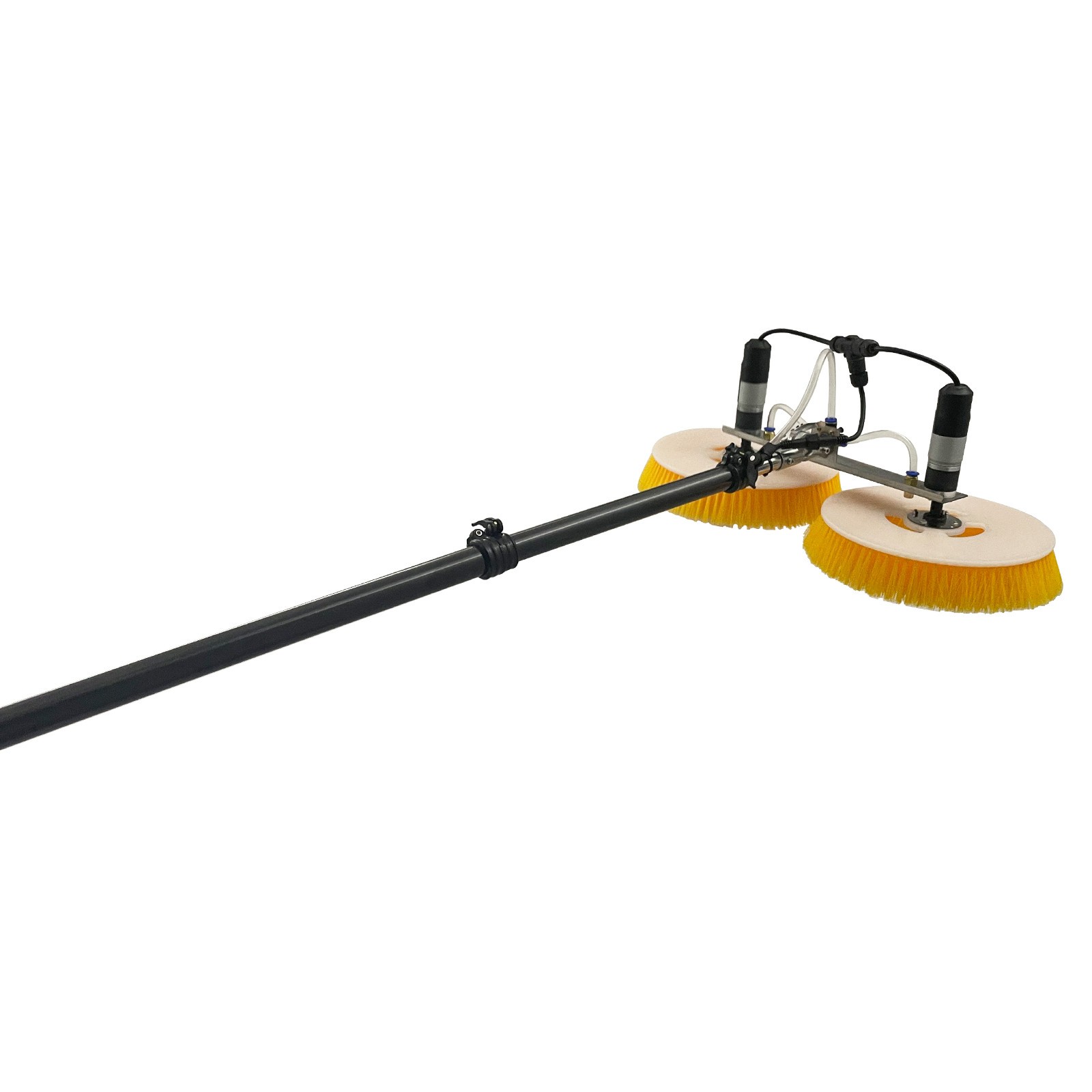 Double Head Photovoltaic Panel Cleaning Machine Glass Brusher Cleaner 110V 4m