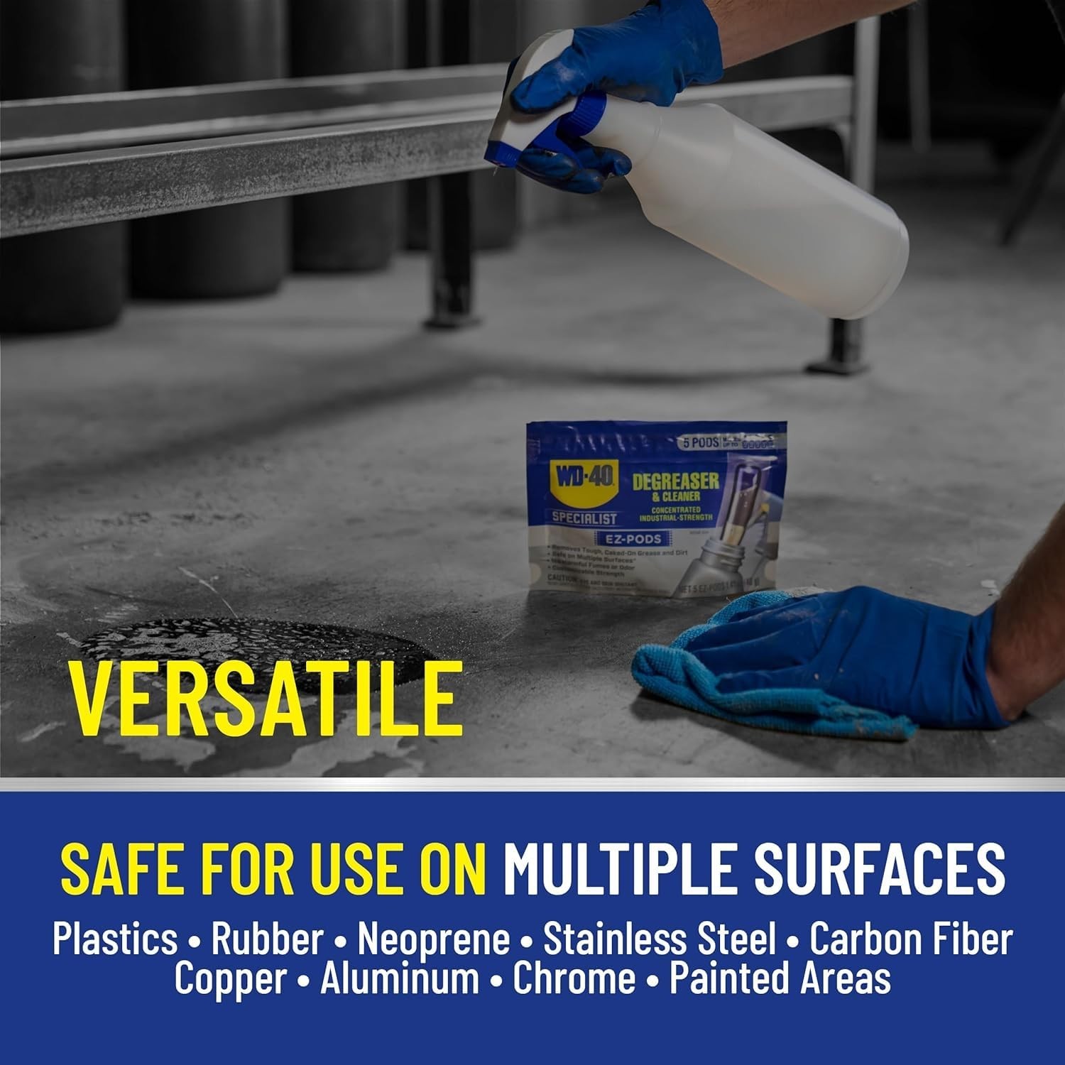 WD 40 Degreaser Cleaner EZ PODS Multi Surface Cleaning Pack of 5 NEW