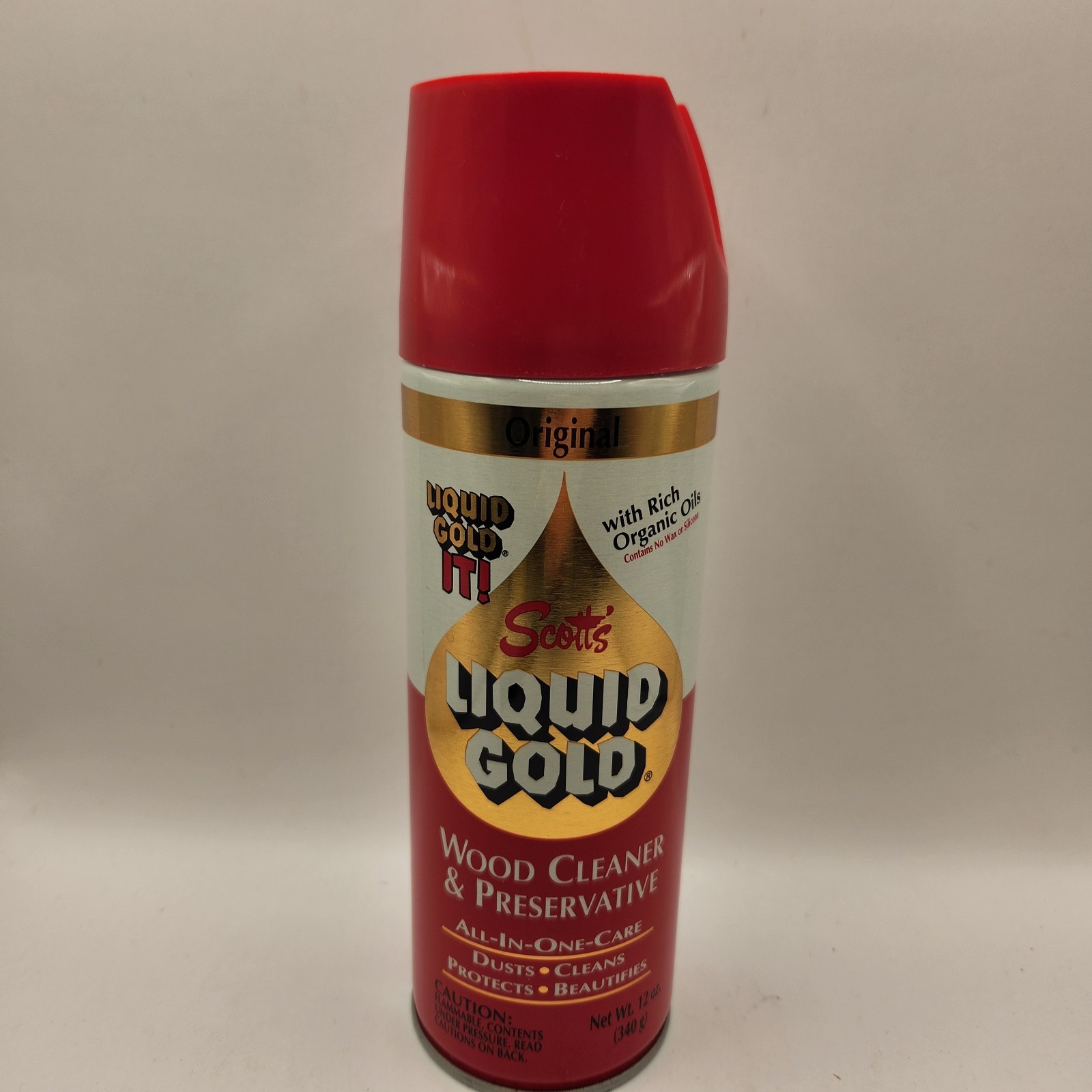 Vtg Scott’s Liquid Gold Wood Cleaner Shiner & Preservative Original 12 oz 90%
