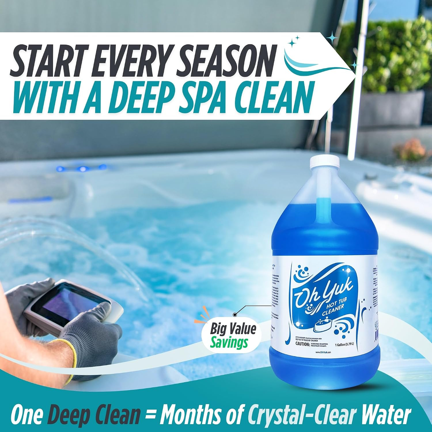 Healthy Hot Tub Cleaner, the Most Effective Hot Tub Cleaner for Indoor
