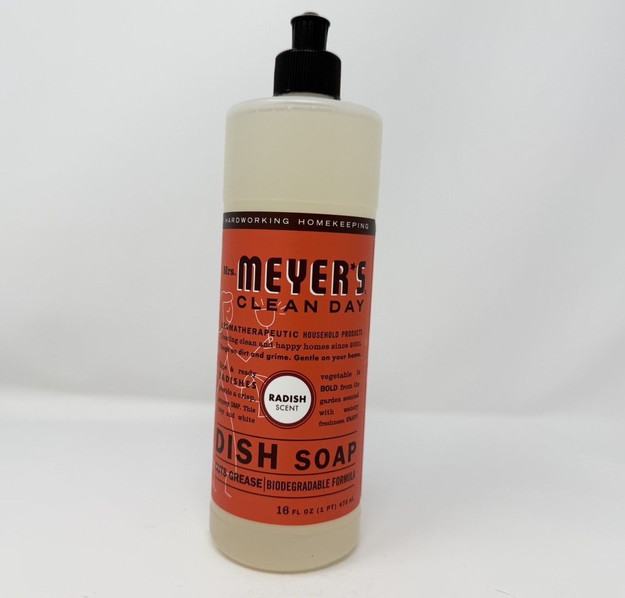 Mrs Meyer’s Clean Day RADISH Scent Dish Soap, 16 fl oz