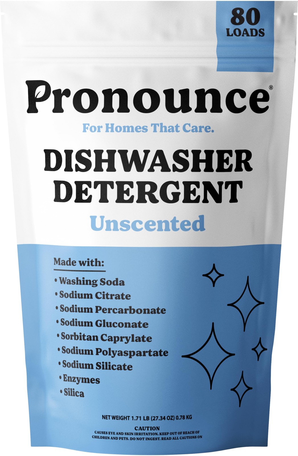 Dishwasher Detergent Powder – Cleaner Ingredients, Fragrance Free – Ultra Con…