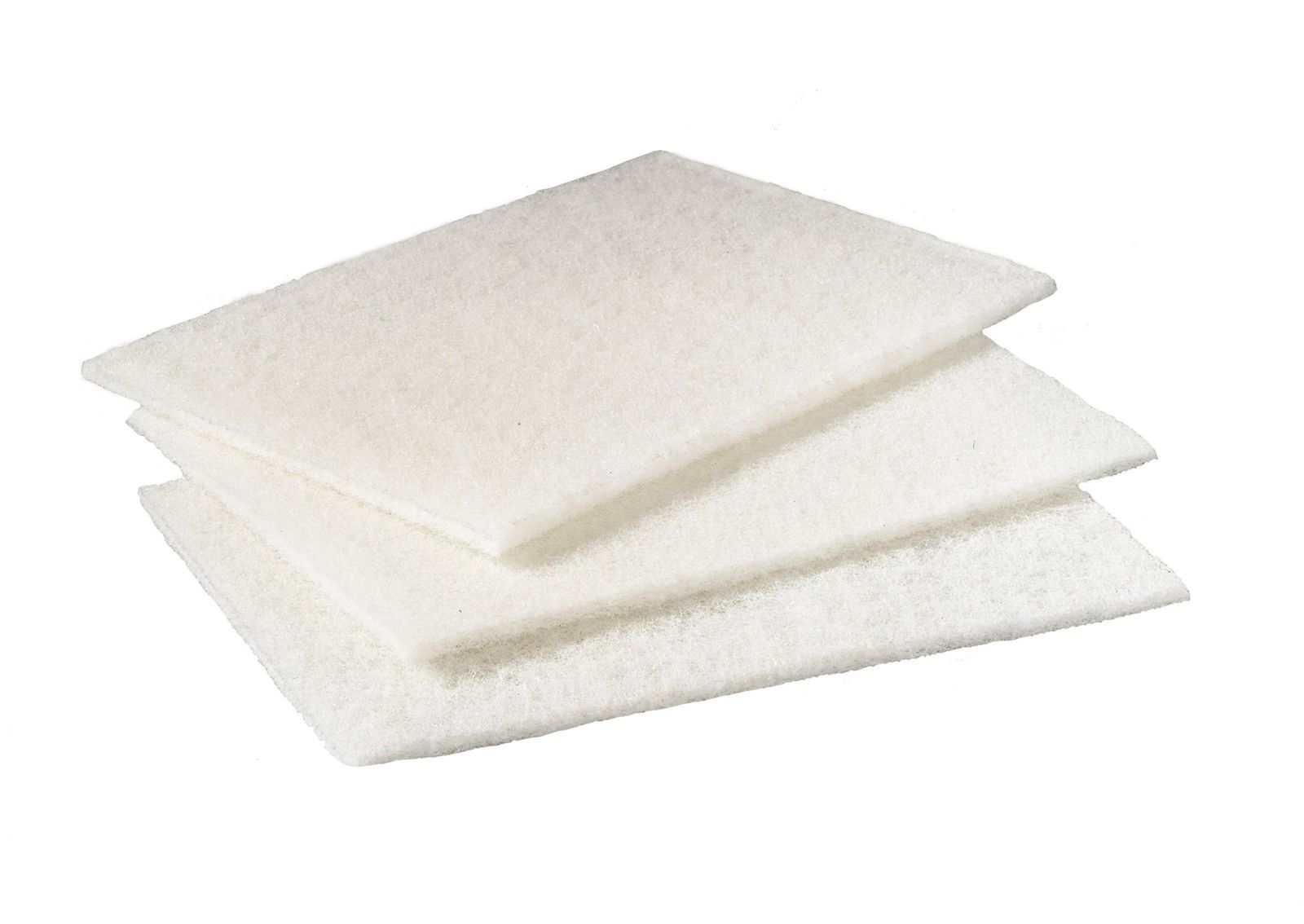 3M Scotch-Brite # 98 6″ x 9″ White Light Duty Cleaning Scrubbing Pad – 40 Pack