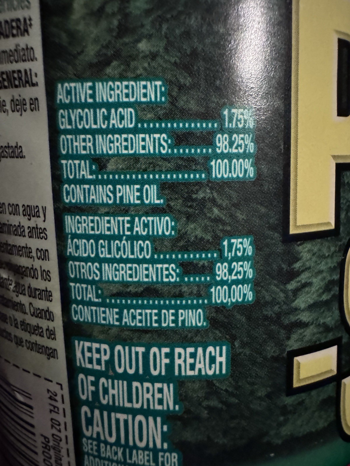 Pine Sol Original Formula Contains Pine Oil Multi Surface Cleaner 24 Oz 2013