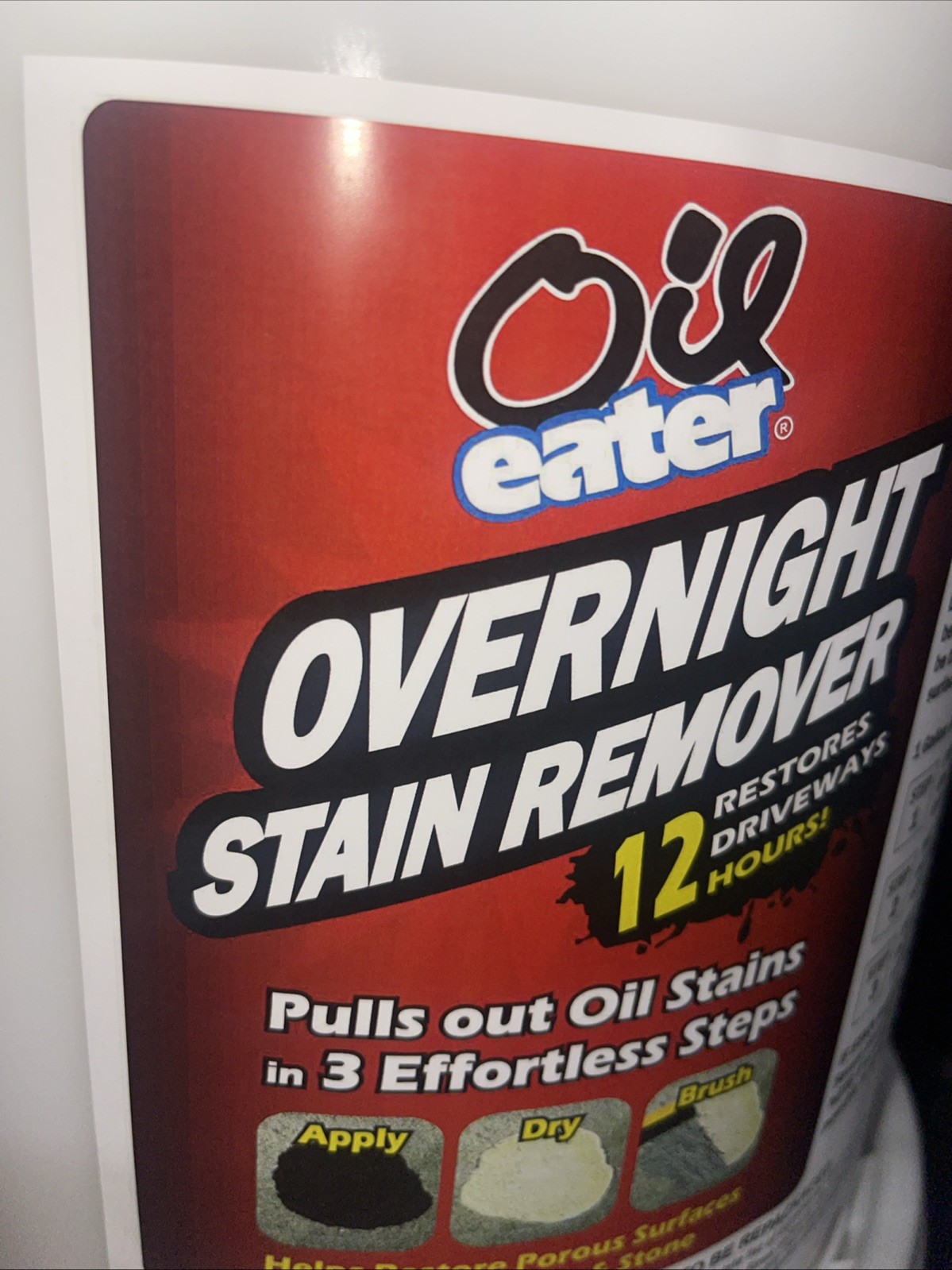 OIL EATER OVERNIGHT STAIN REMOVER 5 Gallon