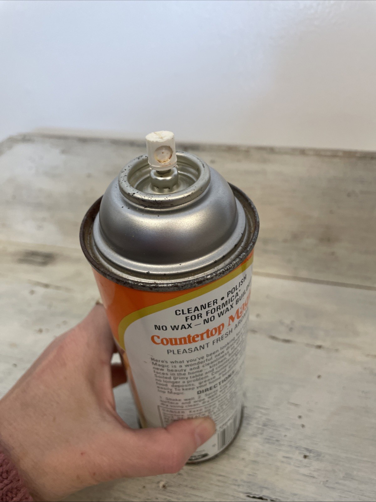 2 Vtg 80’s Cleaning Spray Can Countertop & Kitchen Magic Discontinued Retro Prop
