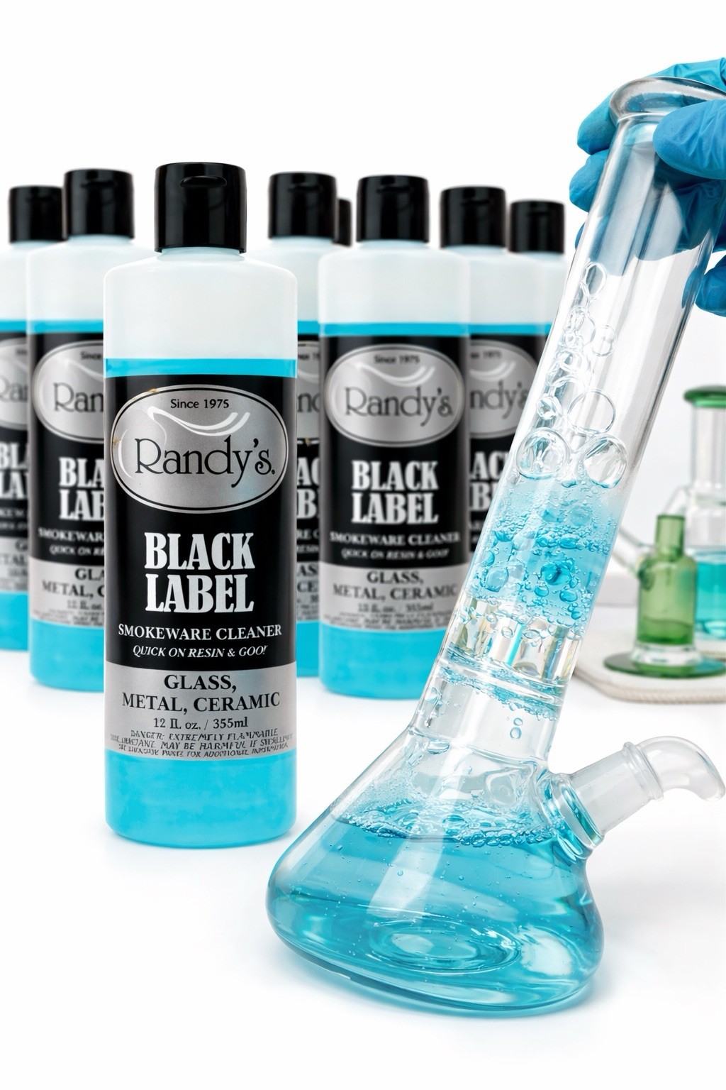 Randy’s Black Label Cleaner 8 12oz Fast Working Multi-Purpose Smokeware Cleaning