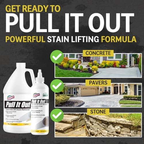 CHOMP! Concrete Oil Stain Remover: Pull It Out Removes 32 Fl Oz (Pack of 1)