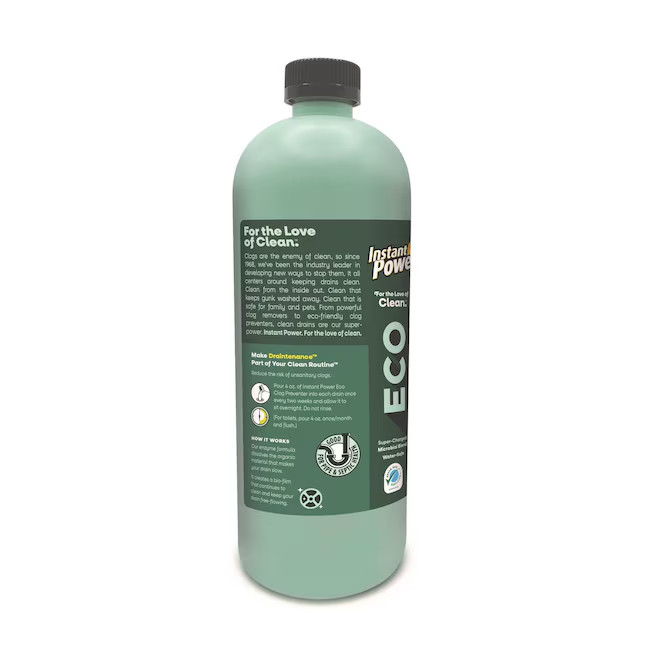 Instant Power ECO Clog Preventer (32 Fluid ounce) Drain Cleaner Pour bottle