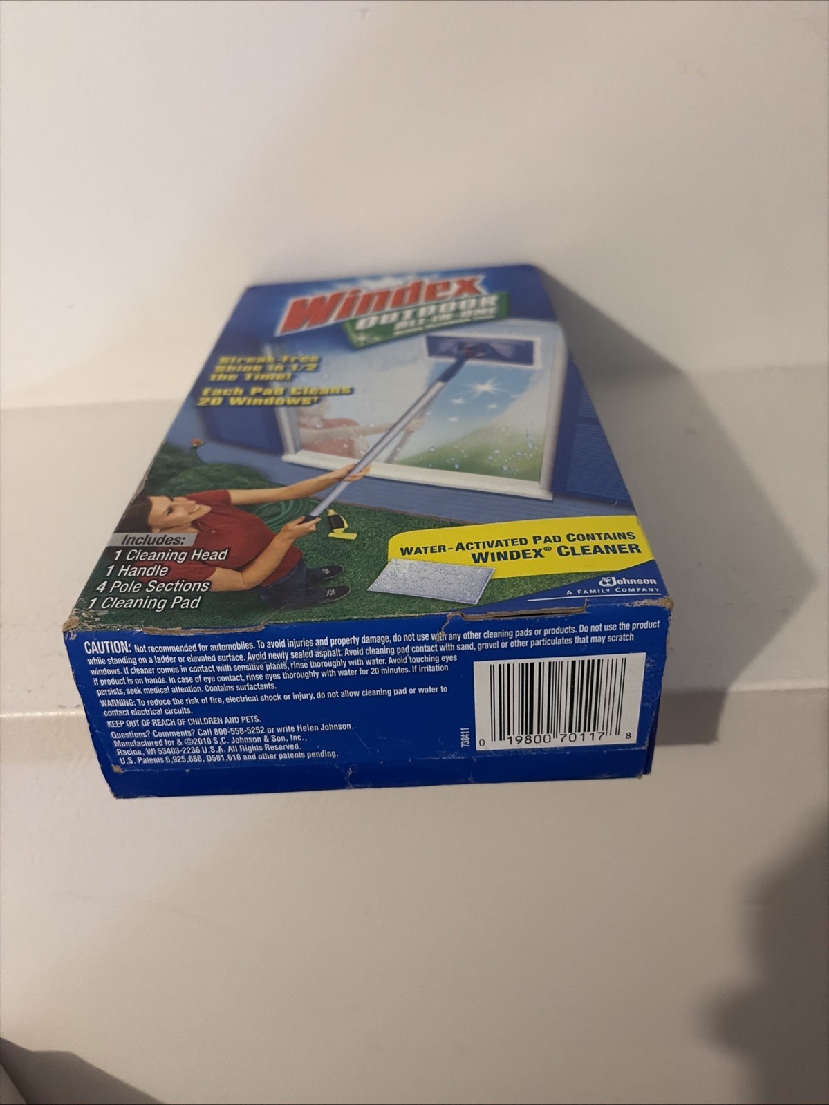 Windex Outdoor All-In-One Glass & Window Cleaning Tool Starter Kit New Sealed