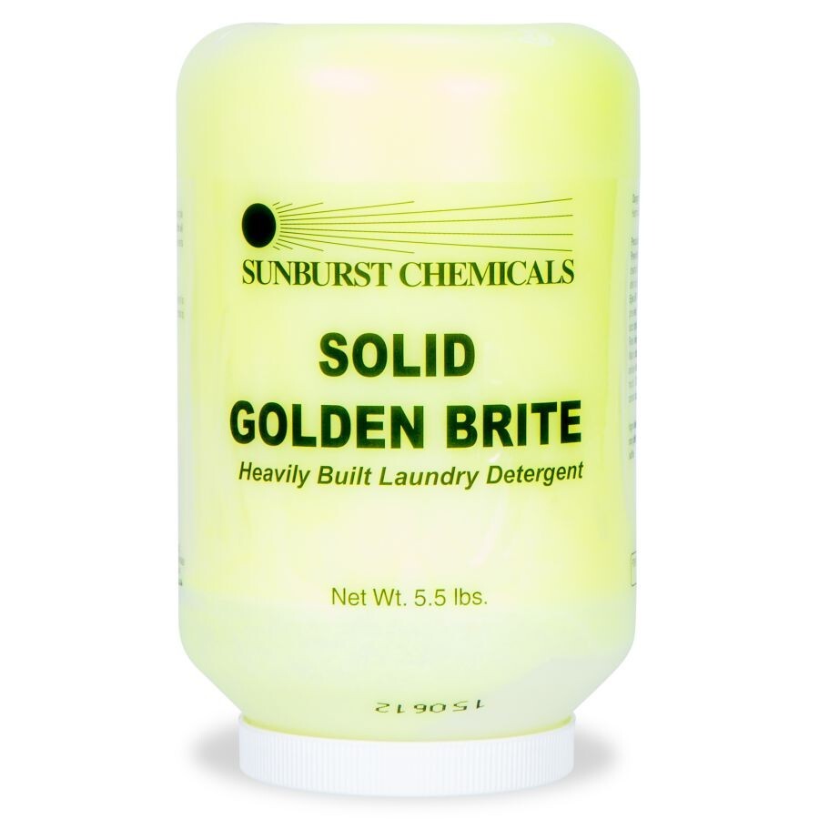 SUNBURST Solid Golden Brite Heavily Built Laundry Detergent 5.5 lbs- 2 CASE