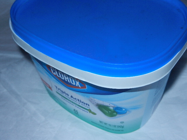 new seal Clorox Triple Action Dishwasher Detergent 43 Pacs scrubs degreases