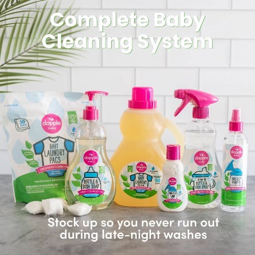 Dapple Baby Bottle & Dish Soap – Mango Melon Scent – 16.9 fl oz