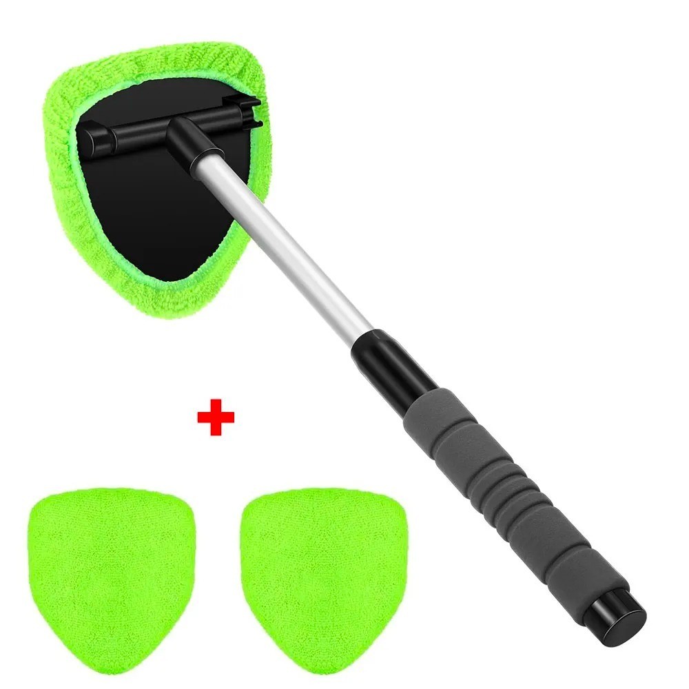 Car Windshield Cleaning Tool Extendable Window Glass Cleaner Wiper Kit ✅