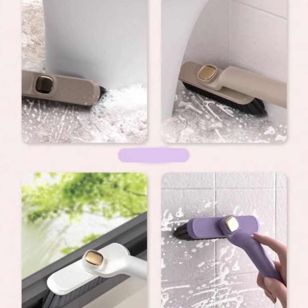 3PCS Practical Brush Rotating Crevice Cleaning Brush Hand-held Rotating Brush