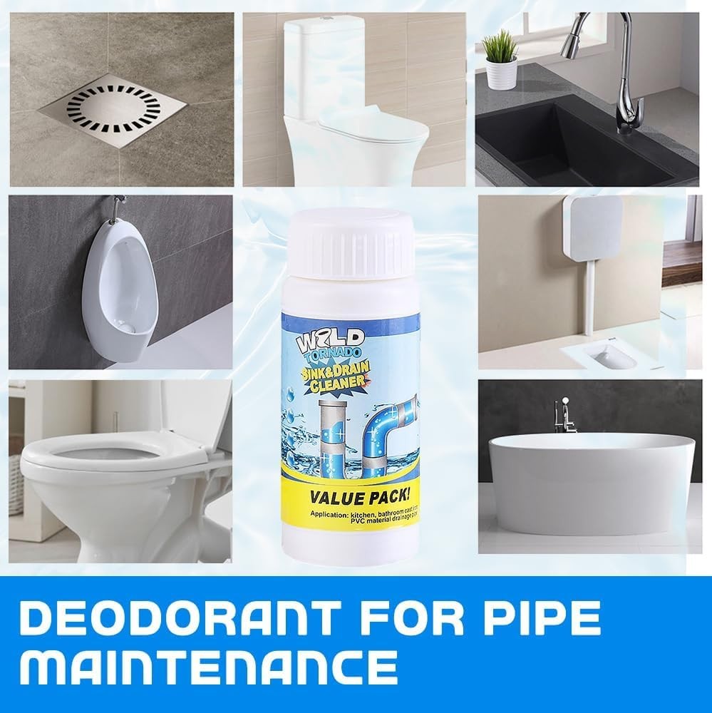 Sink and Drain Cleaner, Wild Tornado Pipe Dredge, Drain Cleaner for Kitchen, …
