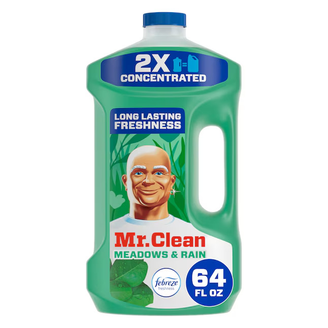 3 Pack Mr Clean Multi Surface Liquid Cleaner Meadows and Rain 64 oz 192 Total
