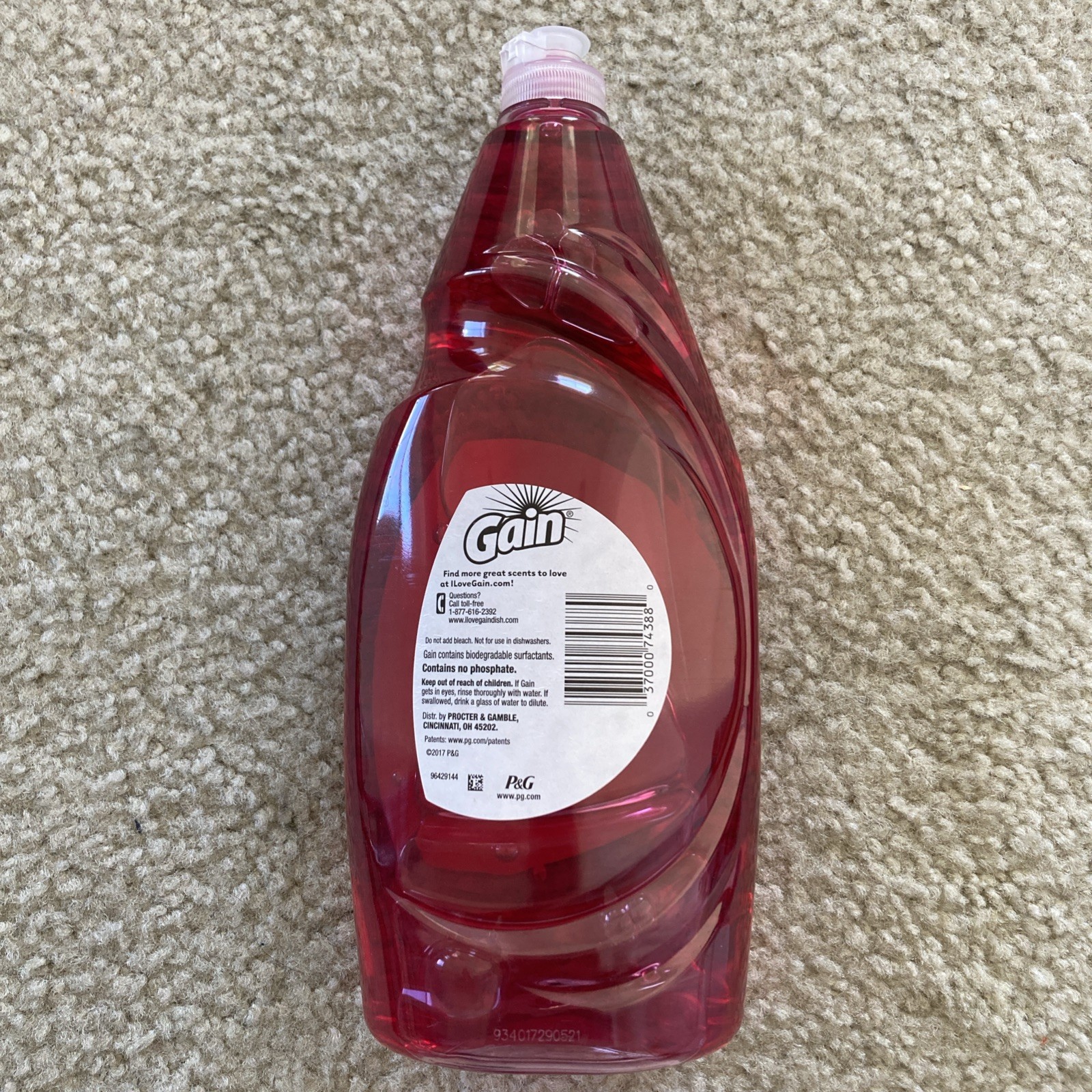 Gain Ultra Tropical Sunrise Scent Dishwashing Liquid