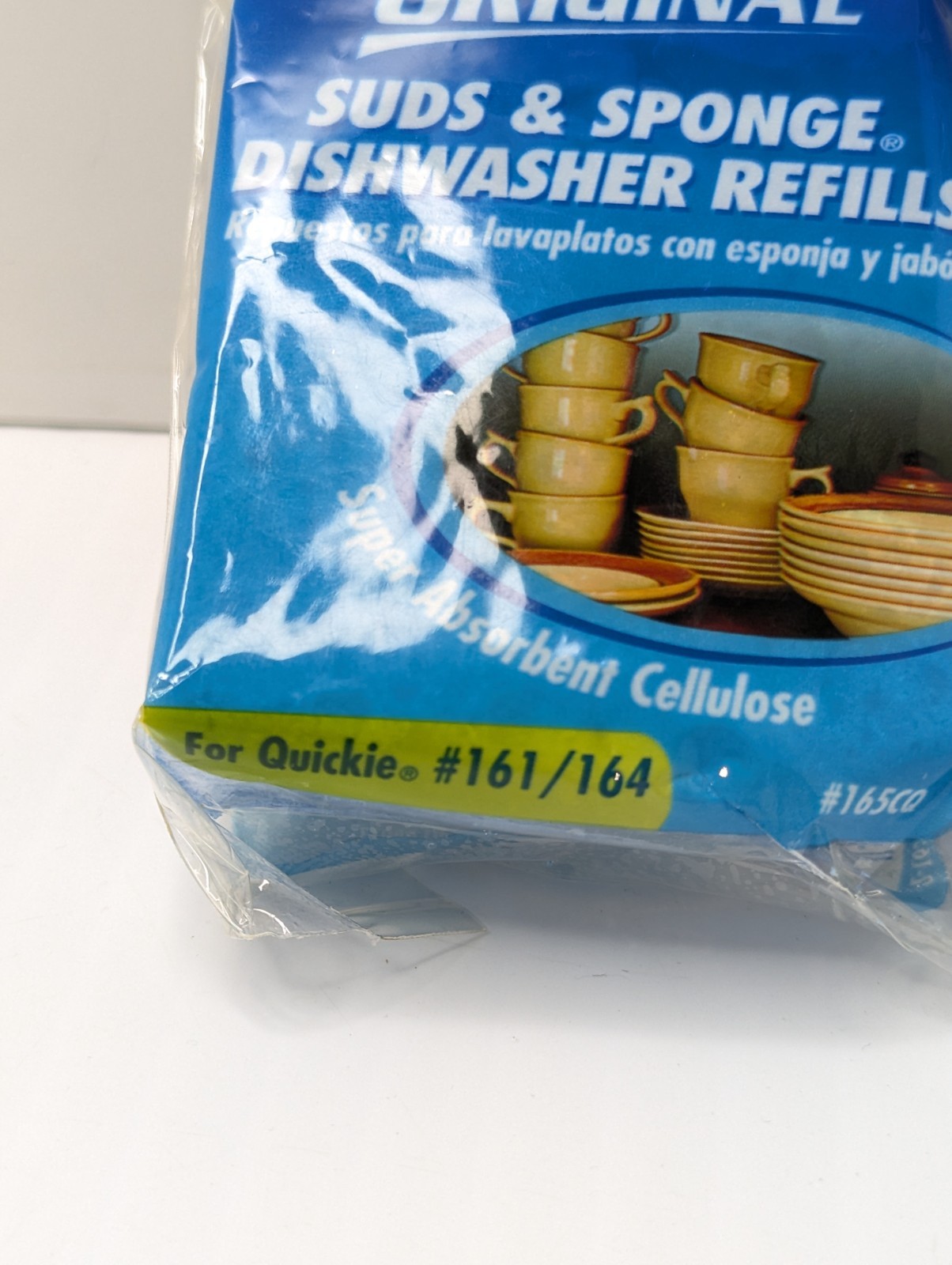 2 Packs Quickie Original Suds & Sponge Dishwasher Refills #161/164 (2 Per Pack)