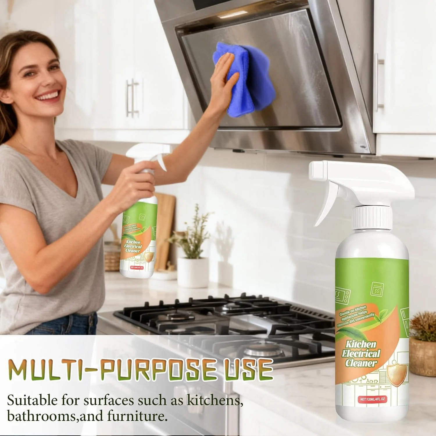 1pcFly Clease Multi-Purpose Cleaner300ml Natural Enzyme Formula for Household Ap