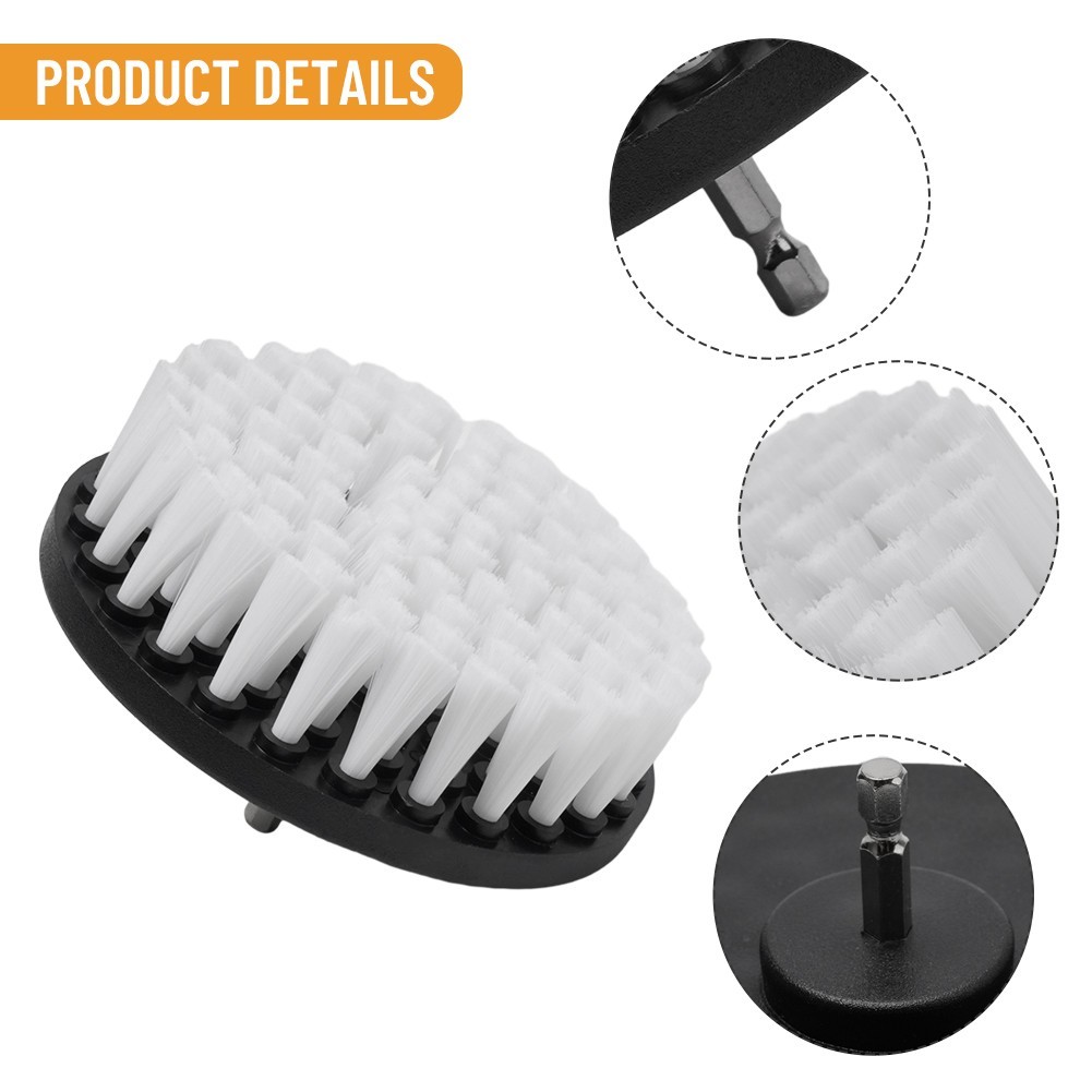 5in Soft Electric Drill Brush Cleaner Tool For Cleaning Carpet Leather Reliable