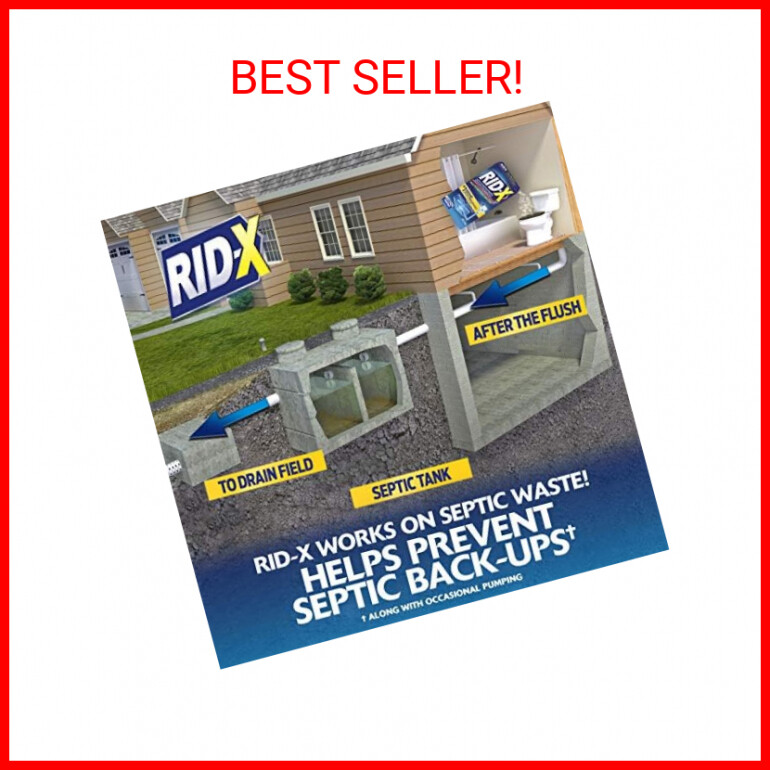 RID-X Septic Treatment, 3 Month Supply Of Powder, 29.4 oz