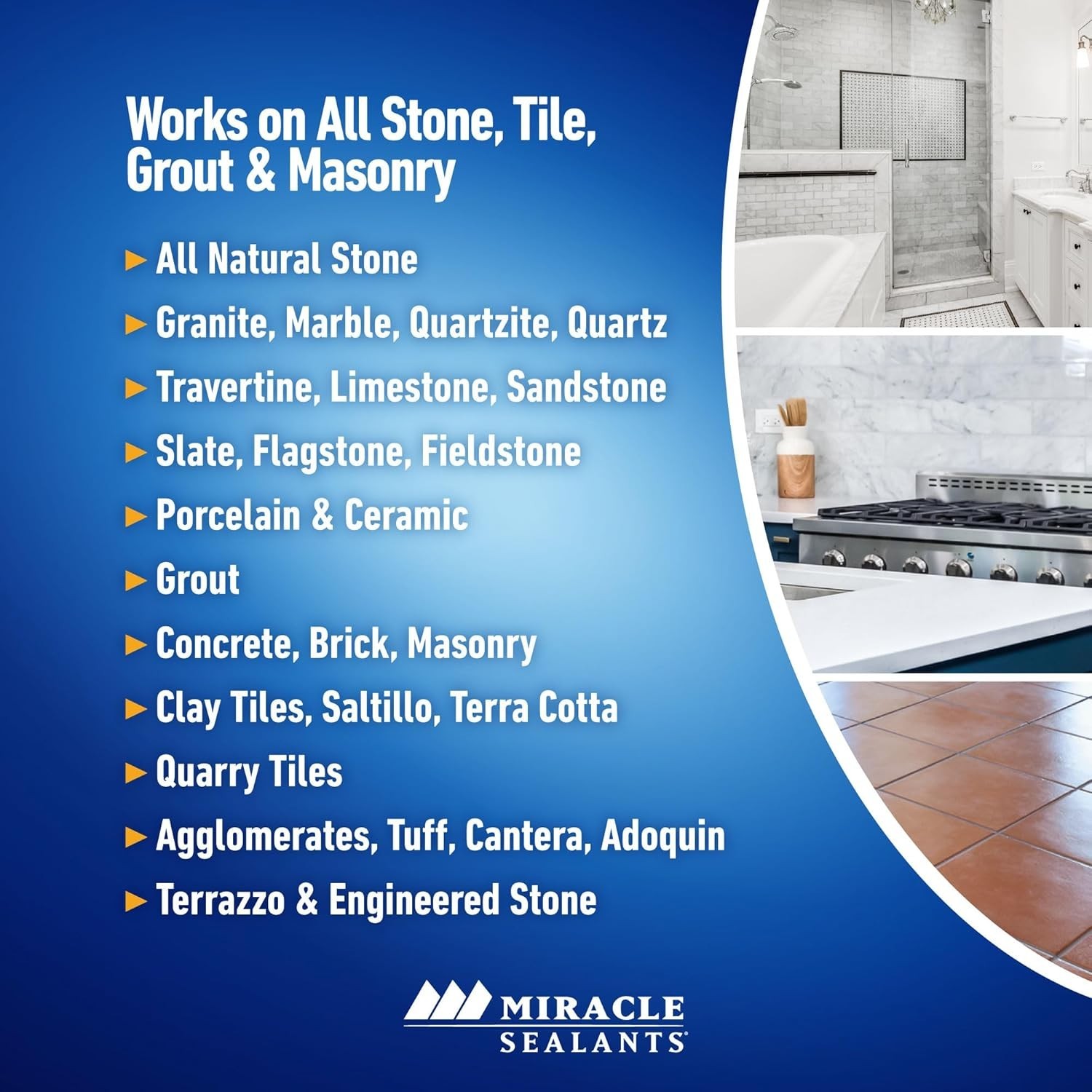 Tile Cleaner Concentrate for Natural Stone and Grout 32 oz, pH Neutral, Interior