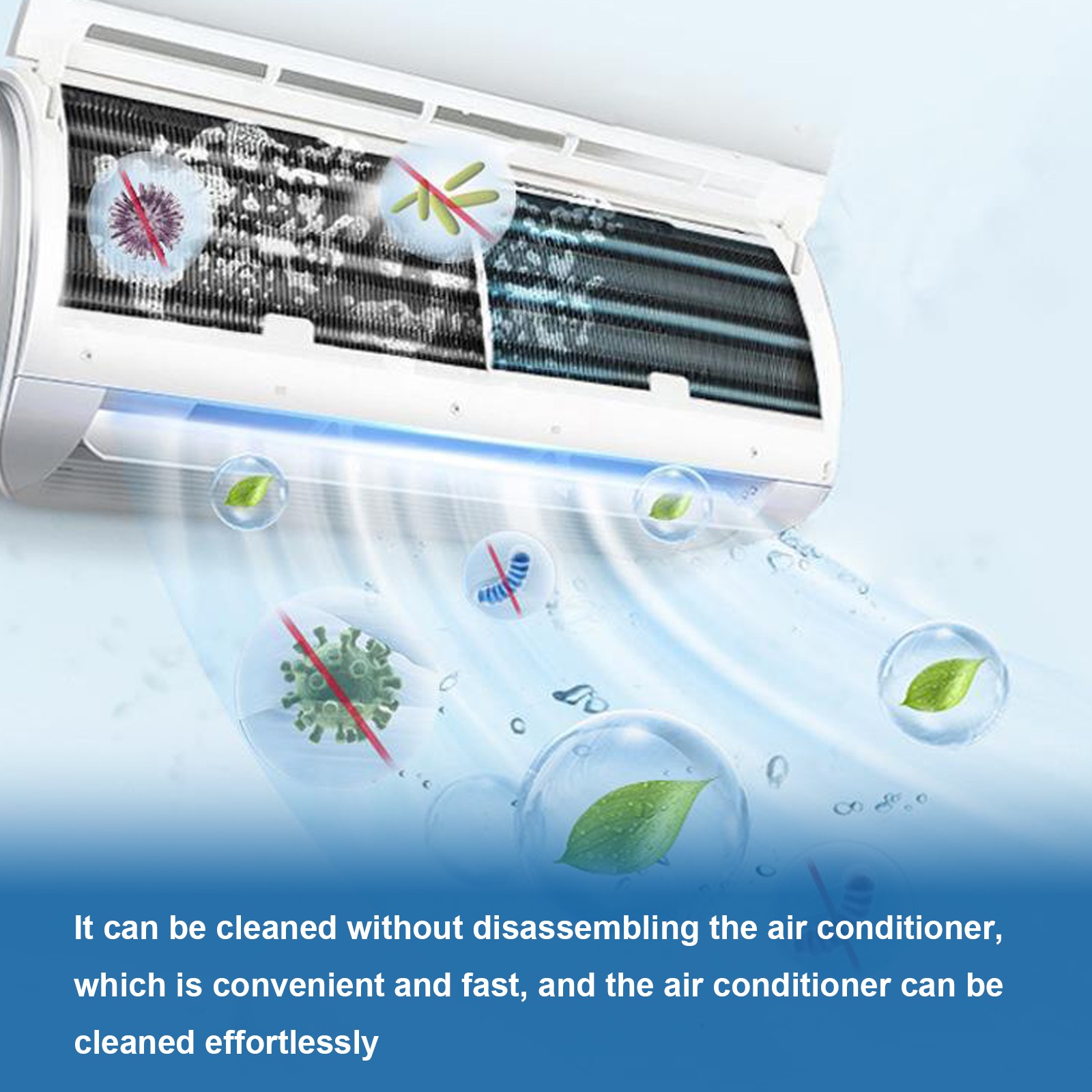 Air Conditioner Cleaner Foam Spray Deep Cleaning Deodorizing for Home AC