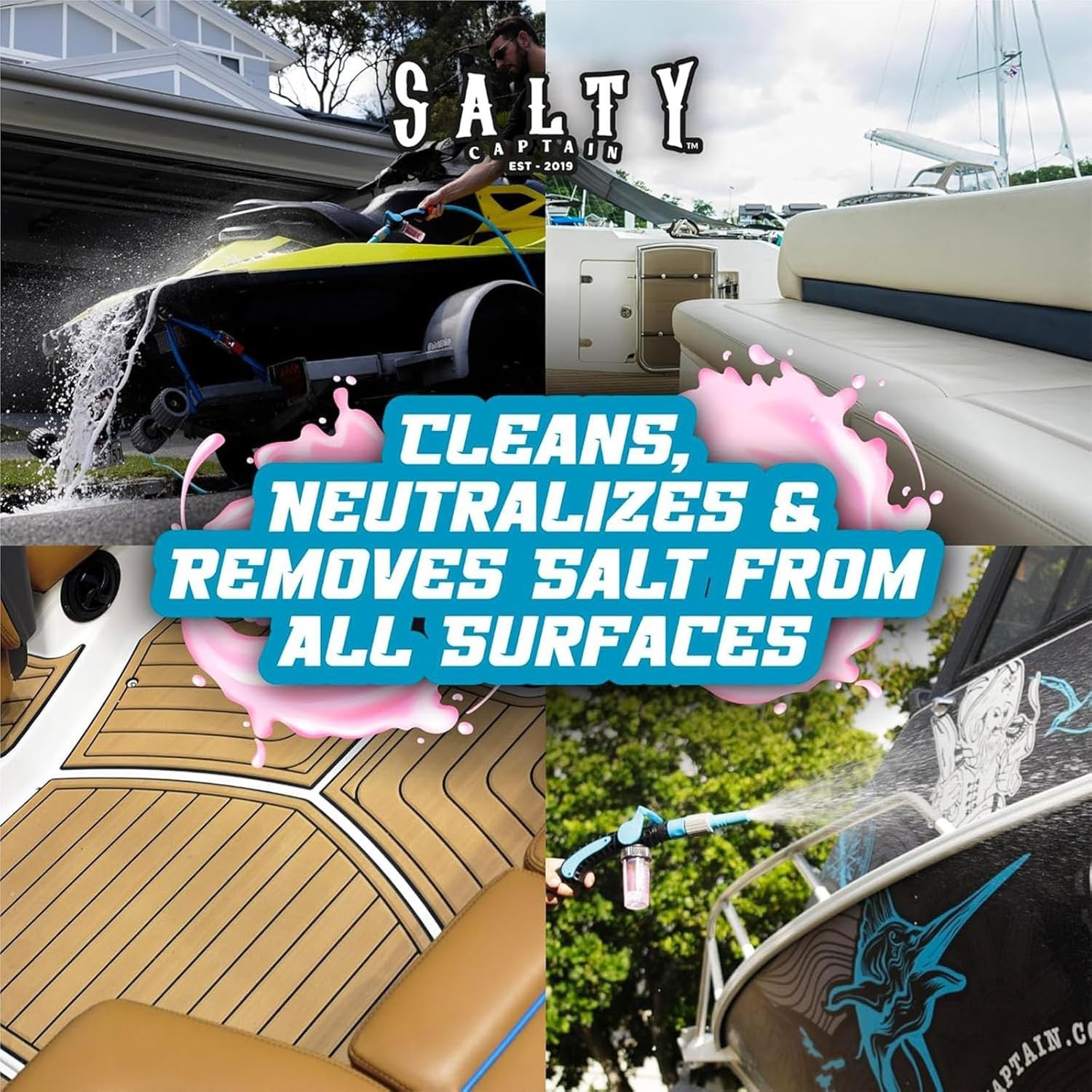 Foaming Salt Remover Wash – Eco-Friendly Cleaner for Boats, Cars, JetSkis